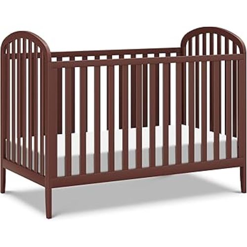 DaVinci Beau 3-in-1 Baby Crib Convertible to Toddler Bed, Daybed - Durable & Easy to Assemble - GREENGUARD Gold Certified - 4 Adjustable Mattress Heights, Conversion Kit Sold Separately - Crimson