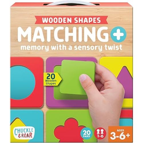 Chuckle & Roar Sensory Wooden Puzzle Matching Edition