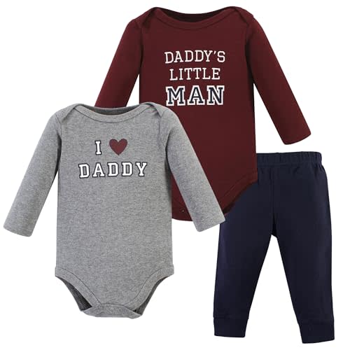 Hudson Baby Unisex Cotton Bodysuit and Pant Set