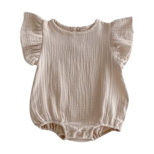 BLVB Baby Boy Girl Romper Newborn Summer Clothes Toddler Ruffle Sleeve Jumpsuit Bodysuit Cute Infant Outfit