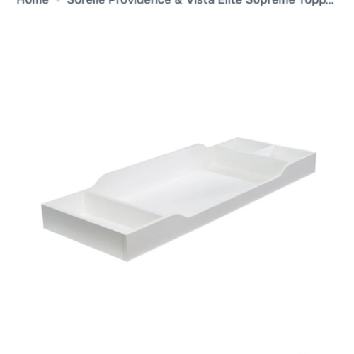 Sorelle Providence & Vista Elite Supreme Topper For Double Dresser in White