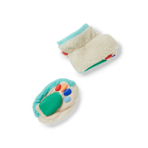 Aqua & Cream Sherpa Baby Bootie – Halcyon Nights