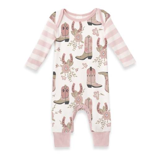Cowgirl Boots Cotton Romper – August + Willow
