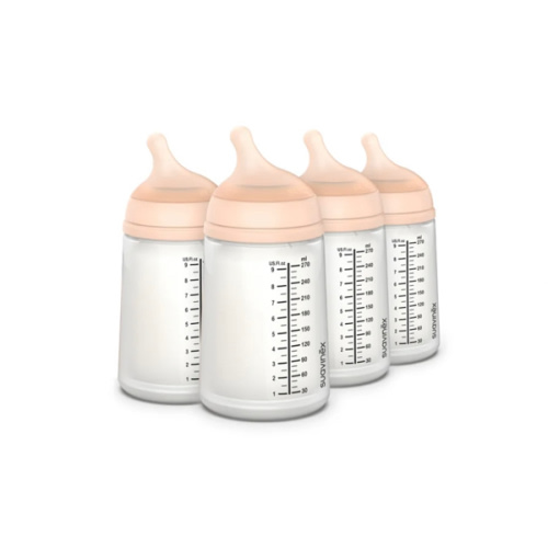 Suavinex Zerø.Zerø™ Anti-Colic Bottle 9 oz (4pack) Color: Fair