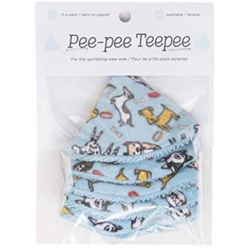 Beba Bean Pee-Pee Teepee - Diaper Changing Accessory for Boys, Reusable Pee Pee Cap, Diggity Dog, Pack of 5