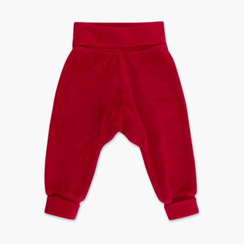 Zutano Cozie Fleece Cuff Pant - Cranberry, 12 M