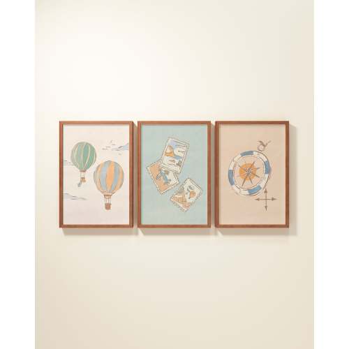 Bon Voyage Framed Wall Art Set