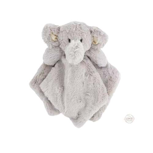 Gray Elephant Rattle Lovey - I Sew Jo