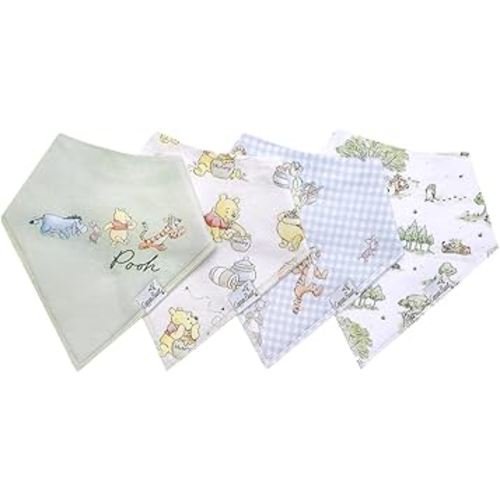Copper Pearl Baby Bandana Drool Bibs for Drooling and Teething 4 Pack Gift Set Hundred Acre Wood