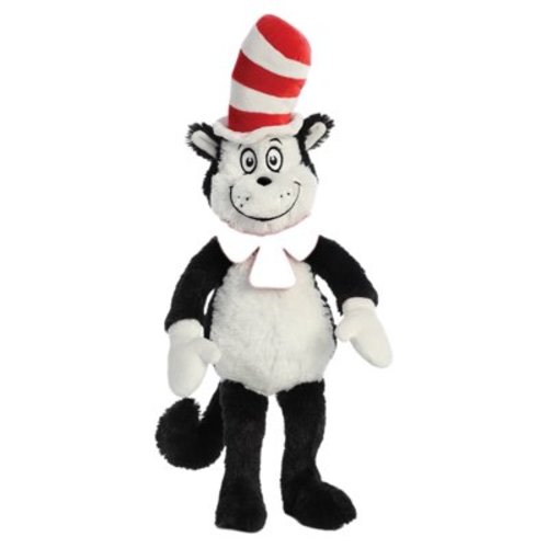 Aurora - Large Multicolor Dr. Seuss - 18" Cat In The Hat - Whimsical Stuffed Animal
