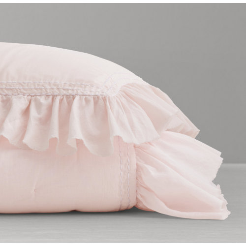 Ruffled Voile Toddler Quilt | RH Baby & Child