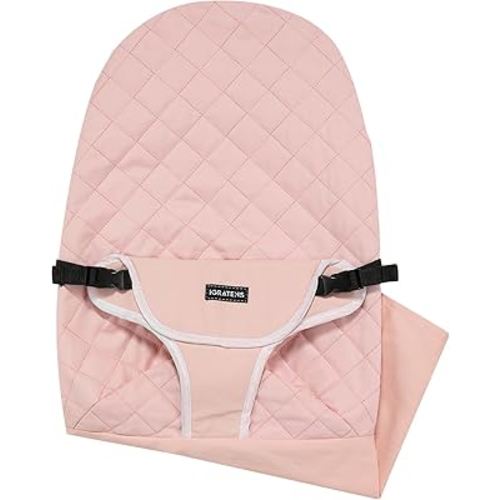 Fabric Seat for Bouncer - Baby Bjorn Bouncer Replacement Cover for Balance Soft & Bliss, 100% Cotton, Skin -Friendly, Machine Washable, Pink