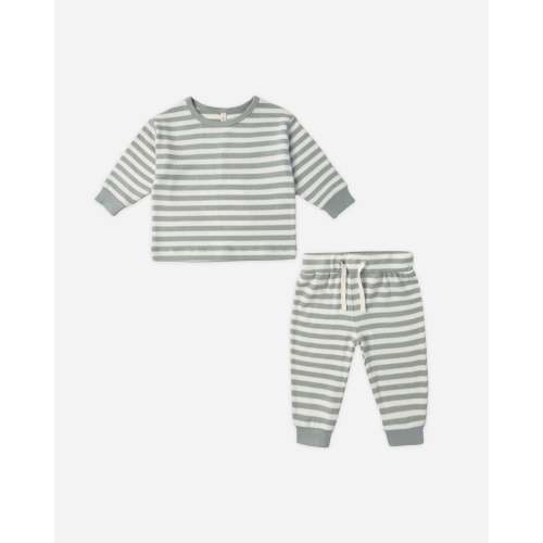 Cozy Set || Blue Stripe – Quincy Mae