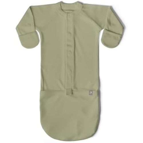 goumikids Viscose Made from Bamboo Organic Cotton Convertible Baby Gown