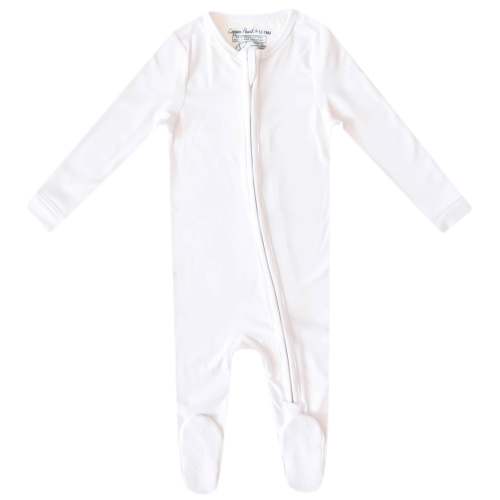 Zip-Up Footie Pajama - Dove
