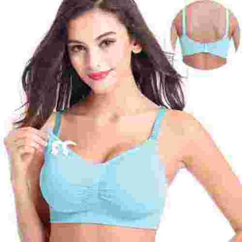 Tejiojio Maternity,Labor,Nursing Clothing Clearance Pregnant Women's Plain Color Bra Maternity Nursing Bras Vest Tops