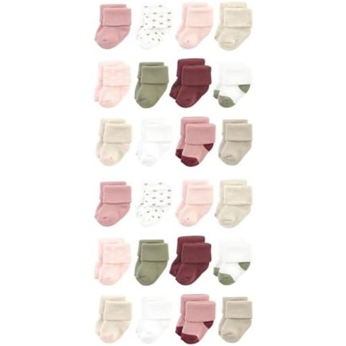 Hudson Baby Unisex Cotton Rich Baby Terry Socks 24-Pack
