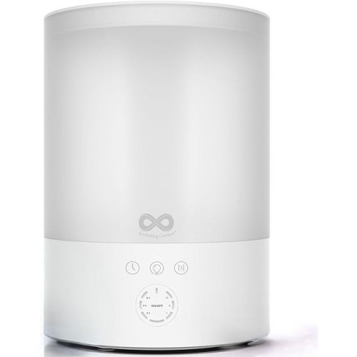 Everlasting Comfort Cool Mist Humidifiers for Bedroom (2.5L) - Humidifier Large Room No-Filter, Quiet Air Humidifier for Plants, Baby, Allergies, Dry Skin, Congestion, 20 Hr Run Time, Easy Clean