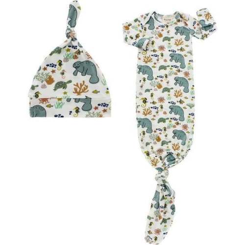 Manatee Newborn Gown Set - Emerson and Friends | Maisonette
