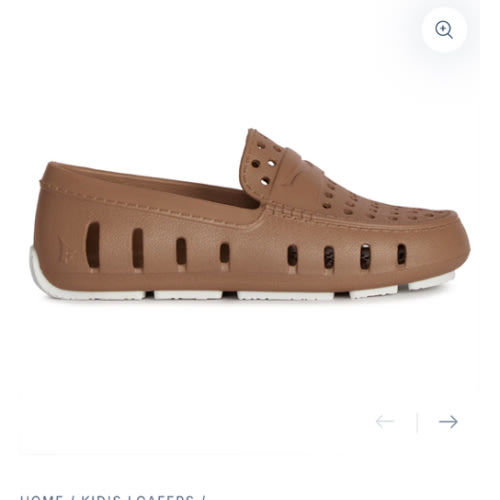 Kid’s Prodigy Driver Foam Shoe | Tan/Bright White – Floafers