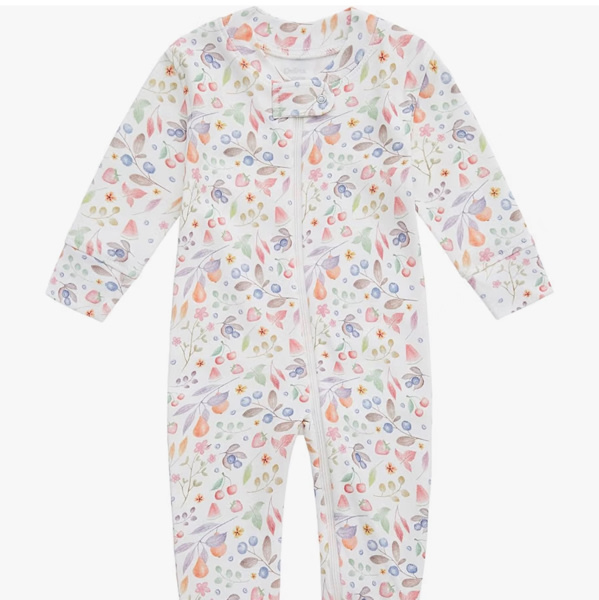 Owlivia Organic Cotton Baby Boy Girl Zip up Sleep N Play, Footless, Long Sleeve