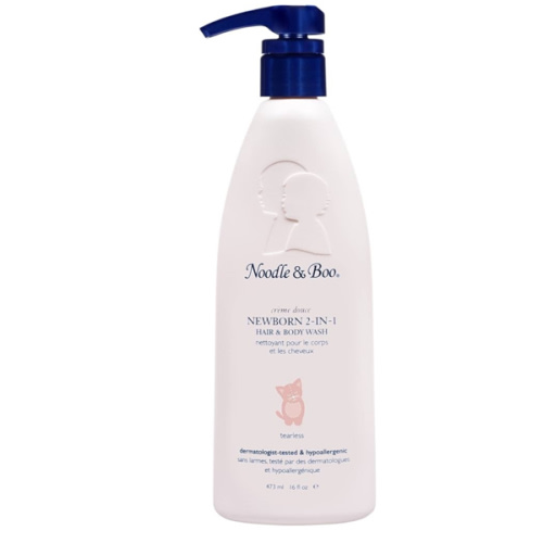 Noodle & Boo Fragrance Free Newborn 2-in-1 Hair & Body Wash for Baby Eczema Care, 16 fl. oz.