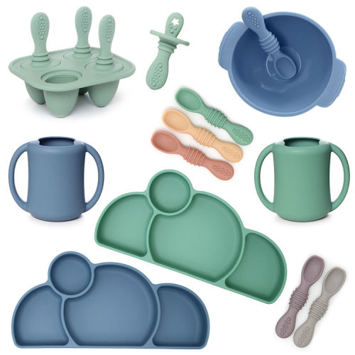 Silicone Feeding 16 Piece Gift Set - Earth Shades | Primastella