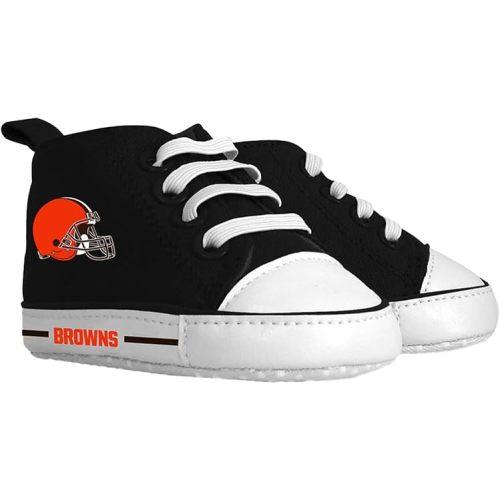 MasterPieces - NFL Baby Pre-Walkers Shoes, Officially Licensed San Francisco 49ers Football, High Top Sneakers, Soft Anti-Slip Soles, Boys and Girls, 0-6 Months