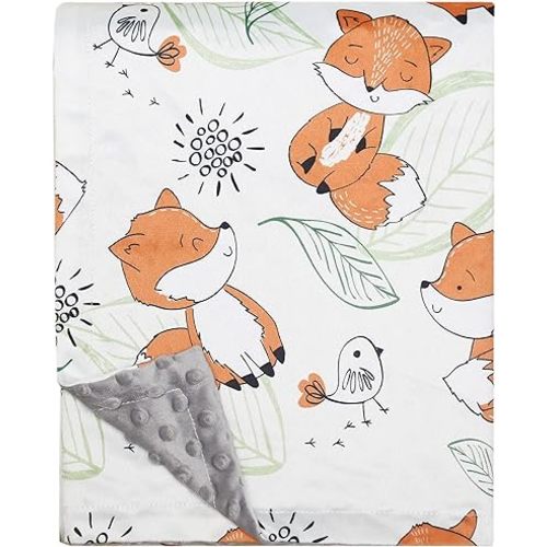 Woodland Baby Blanket for boy Girls Forest Baby Blanket Soft Warm Nursery Bed Blankets Unisex Infant Toddler Newborn Receiving Blankets for Crib Stroller, 30''x40''