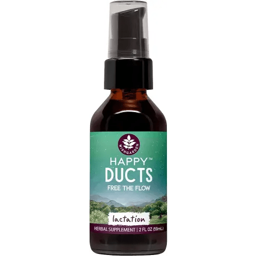 WishGarden Herbs Happy Ducts Lactation Support - Clogged Milk Duct Relief Supplement, Herbal Breastfeeding Support Supplement Tincture for Breast Engorgement Relief and Clogged Milk Ducts, 2oz