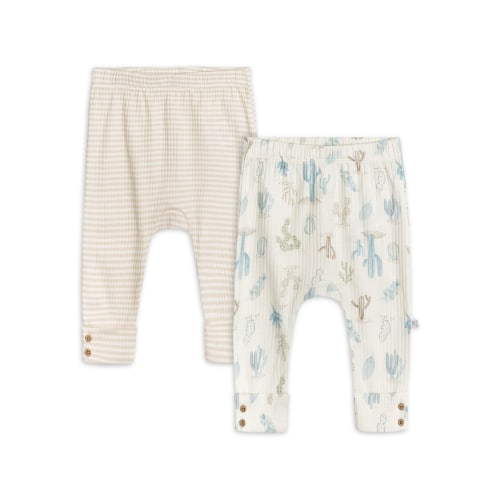 Just Born Baby Boy Pants, 2-Pack (0/3-6/9 Months)