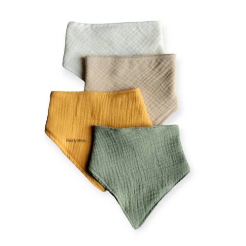 Baby Bandana Bibs, Set of 4