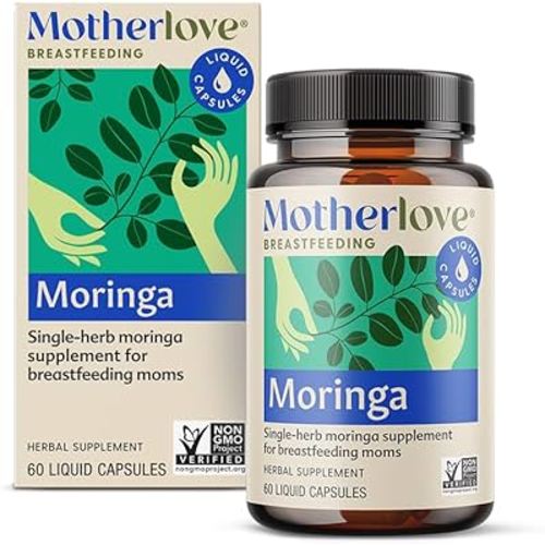 Motherlove Moringa (60 Liquid caps) Lactation Supplement to Support Breast Milk Supply—Non-GMO, Organic Herbs, Vegan, Kosher