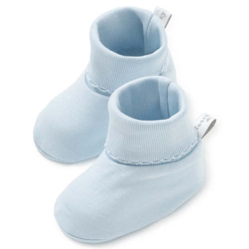 Blue Kissy Basics Booties - Kissy Kissy -Premium Pima Cotton Baby Clothes