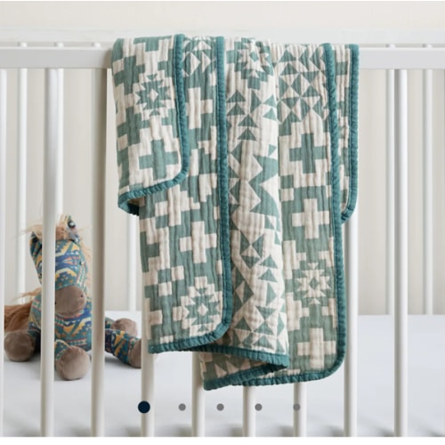 BLUE RIDGE ORGANIC COTTON BABY BLANKET