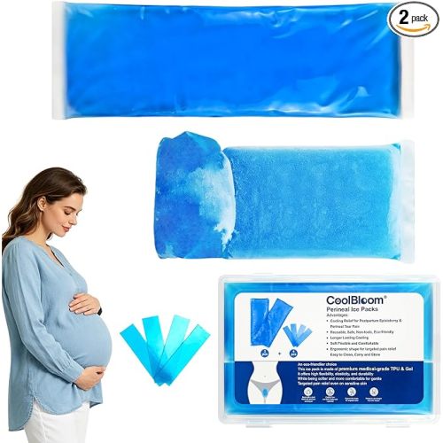 Reusable Postpartum Perineal Ice Packs, Flexible When Frozen Hot Cold Pads