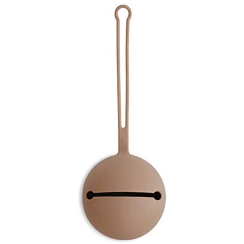 mushie Silicone Pacifier Holder Case (Natural)