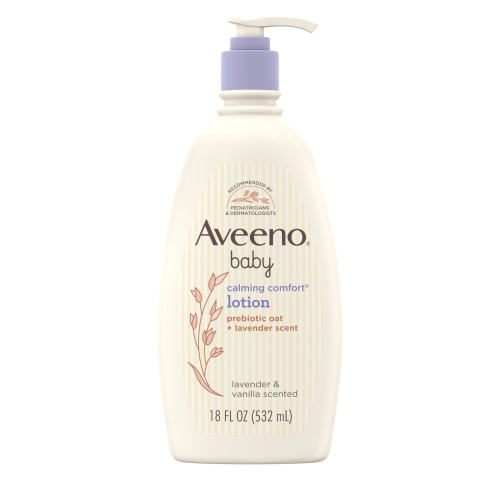 Aveeno Baby Calming Comfort Moisturizing Bedtime Body Lotion for Baby and Toddler, 18 fl oz