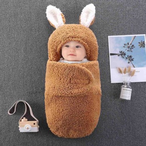 TIHLMK Toddler Girl Clothes Infant Baby Boys Girls Baby Swaddle Blanket Wrap Cute Newborn Sleeping Bear Soft Wearable Swaddling Receiving Plush Blanket
