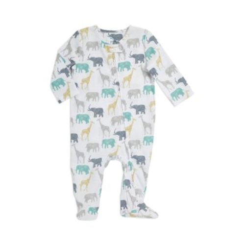 Aden and Anais Unisex Animal Print Footie