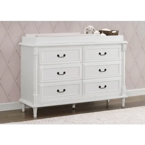Juliette 6 Drawer Dresser with Changing Top and Interlocking Drawers | Delta Children