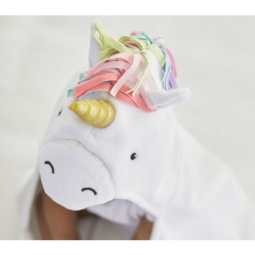 Unicorn Rainbow Plush Baby Hooded Towel