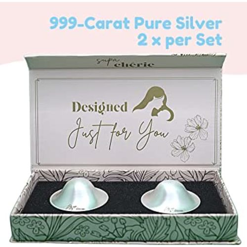 The Original Silver Nursing Cups - Nipple Shields for Nursing Newborn - Newborn Essentials Must Haves - Nipple Covers Breastfeeding - Soothe and Protect Your Nursing Nipples - 999 CT