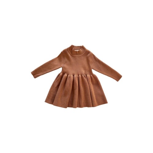 Falyn Long Sleeve Cotton Sweater Dress, 9-12 M