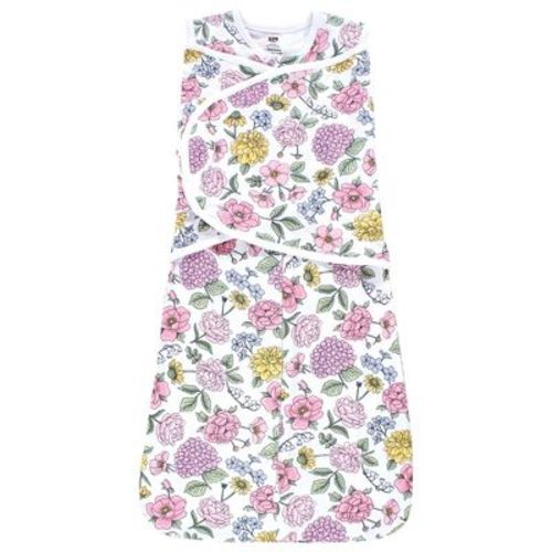 Hudson Baby Infant Girl Convertible Swaddle Sleep Sack, Vintage Blossom, 0-3 Months