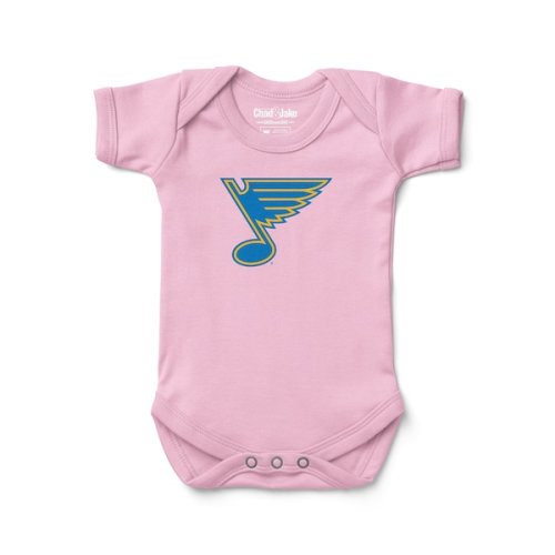 Newborn & Infant St. Louis Blues Chad & Jake Light Pink Bodysuit