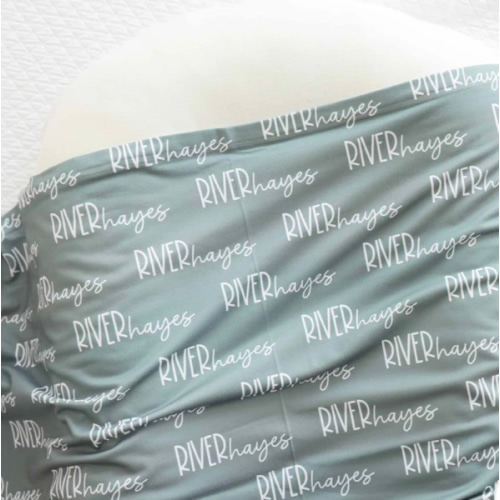 Personalized Baby Name Swaddle Blanket Font Duo | Best Selling Neutrals