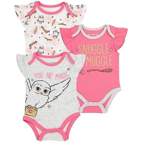 Harry Potter Baby Girls Bodysuit 5-Pack Baby Clothes Baby Gifts - Baby Bodysuit Multipack