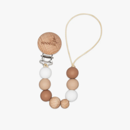 Hazelnut Pacifier Clip - Ninni Co