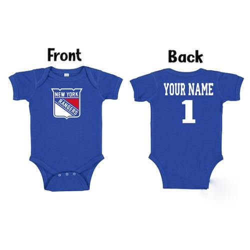 Customizable New York Rangers Royal Blue Baby Bodysuit - Etsy